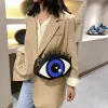 Mots de porte Femmes Small Sac Sac Eye Shape Fashion Pu En cuir Chain Sacs