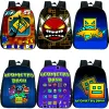 Backpacks Angry Geometry Dash Kindergarten Backpacks Boys Girls Rucksack Anime Small Bookbag Kids Cartoon School Bags Children Backpack