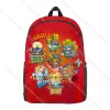 Backpacks Students Superthings 8 3D Print Backpacks Kazoom Kids Neonblast School Bags Boys Girls Children Cartoon Anime Bookbags Mochilas