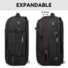 Bolsas escolares cobrando viagens de negócios 40l polegadas com masculino 17,3 Mochila expansível Laptop USB Capacidade de homens à prova d'água Mochilas grandes de mochilas grandes