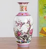 Vase Antique Jingdezhen Vintage Ceramic Vase Desk Accessoriesクラフトピンクフラワー伝統的な磁器中国語