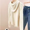 Autumn womens sweater fashion c embroidery hooded knit Sweater women designer knitwear loose cardigan coat long sleeve top