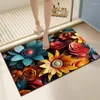 Carpets stéréo absorbant Soft Mat Bath Foot 2024 Jaune