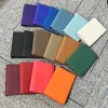 Holders Custom Letters Unisex Genuine Leather Top layer Pebble Patterned Cowhide Business Card Bag Card Case Bank Cardholder Gift Box