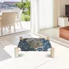 Cooling Elevated Dog Bed Small Wooden Pet for Summer Cat Hammock Beds Indoor Cots Furniture Puppy 240426