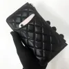 Carteiras Designer de luxo Real Leather Lattice Padrão Telefone Saco de celular Bolsa de celular Smith Crossbody Bag Casal Case de crédito