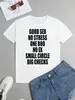 Women's T-Shirt Letter Print Simple T-shirt Casual Crew Neck Short Slve T-shirt Womens Clothing Y240420