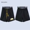 High Version of Meichao Rhude Letter Embroidery Micro-label Color-blocking Sports Casual Shorts