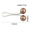 Brooches Muslim Arab Shawl Islamic Pin Women Jewelry Accessories Multicolor Headscarf U-shaped Pearl Pins Clips Hijab Scarf