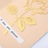 中空のメタル卸売バラはフラワーブックマーク招待状のグリーティングカードの装飾花Diy ShandアカウントサプライTh1382 s s