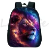 Backpacks Lion Tiger Kindergarten Backpack White Wolf Children Backpacks Kids Husky Dog Imprimer Sac écolière imperméable Book Bookbag Small Knapsack