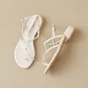 Mingman Womens Shoes Sandals 355-1 클립 발가락 두꺼운 힐 샌들 여성 여름 요정 스타일 여름 패션 플랫 바닥 해변