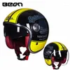 Motorcycle Helmets Casco BEON B108A Vintage Helmet 3/4 Open Face Motocross Casque Moto Capacete Retro