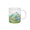 Mugs White Ceramic Cup med utskrivbart PO -mönster QR -kod Benpar Graduation Commemorative Gift