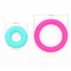 50pcs Zahnen Ring 65mm Silikonperlen Baby Charme Teether Halskette Schnuller herstellen einen kostenlosen Schmuck für Lebensmittelqualität 240415