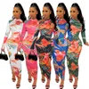 Casual Dresses Floral Slim BodyCon Dress for Ladies African Style Elegant Dinner Gown Long Sleeve Sexig Fashion Zipper Spring