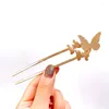 Hair Clips 1PC Temperament Flowers Hairpin Butterfly Sticks Chinese Style Antiquity Exquisite Headgear Versatile Accessories Gift