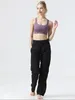 Damesbroek 2024 Dansstudio Mid Taille Casual Slimfitness Oefening Yoga Flare Wide Been Ultraathin Logo Promotie