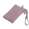 Wristlets Handbag for Women Genuine Leather Key Case Lichee Pattern Cellphone Pouch Clutch 2023 New Wrist Strap Wallet Female Day Clutches