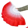 Other Festive Party Supplies Chinese Dance Fan 5 Colors For White Bone Wedding Folding Hand Drop Delivery Home Garden Dhkke