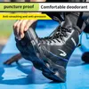 Scarpe di sicurezza per uomini più alti top leggero sneakers in acciaio sneaker da lavoro stivali di sicurezza maschi scarpe da lavoro di costruzione maschio calzature protettive 240419