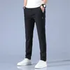 2024 Koreanska herr Golf Slim Fit Pants Ice Silk Breattable Leisure Sports Pants Fashion Pants 240419