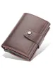 Wallets Gebwolf RFID Blocking ID Credit Card Holder Case Wallet Leather High Quality Aluminum Slim Mini Small Money Bag Wallets Purse