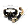Sızıntılı şnorkel seti anti-boog yüzme şnorkelli gözlük gözlükleri kolay nefesle kuru şnorkel tüpü yüzme tüplü dalış maskesi 240410