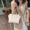 Bags Elegant Women's Solid Color Cowhide Handbags and Purse Fashion Female Small Totes Pink Green Messenger Bags Chic Crossbody Bags