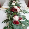 Decorative Flowers Custom Wedding Table Flower Decoration Floral Aisle Artificial Silk Row Runner Arch