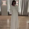 Robes décontractées 2024 printemps français élégant bodycon blanc robe maxi femme couche couche à manches longues sexy