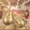 Party Decoration 5 PCS Gold Simulation Pear Model Home Decor Life