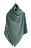 Halsdukar knapp solida vinter kvinnor poncho cappa halsduk rektangel stickad pashmina sjal wraps rycker bufandas sjaal sciarpa donna in8909890