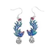 Dangle Earrings Uglyless Real 999 Pure Silver Phoenix Women Enamel Colorful Birds Ethnic Balls Tassels Brincos Bijoux