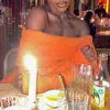 Casual Dresses OMSJ Orange Slash Neck stropplös BODAYCON WRAP Långärmad Autumn Winter Off-Shoulder Öppna Back Elegant Party Mini Dress