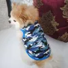 Dogs de algodão Pet Camuflage Apparel T-shirt Pets Dog Spring Summer Camo roupas estamadas Roupas Animal Cat Puppy colete sem mangas TH0555 S