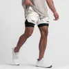Man Shorts Summer Sports Men 2 en 1 Camo Jogger Running Workout Fress Training Multifuncional Pantalones de gimnasio seco rápido Running Basketbol Gry Entrenamiento