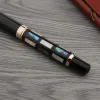 Pennor lyxiga jinhao helvete snidande fontänen penna metall koppar twist s gyllene bläck penna signatur elegante affärspapper