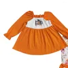 Roupas conjuntos de roupas no atacado RTs RTS Halloween Pumpkin Tunic calça de legging superior