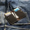 Wallets Genuine Leather Card Holder Wallet For Men Male Original Cowhide Vintage Handmade Short Bifold Men's Business Credit Card Case