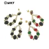 Boucles d'oreilles en peluche wt-me087 roman de vente en gros