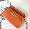 Women Handbag 7a Handmade Genuine leather small bag 2023 classic quality EP palm print long clip crossbody