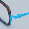 Sunglasses Frames Belgium Pure Titanium Square Eyeglasses With Spring Hinge Multicolor Acetate Unisex Glasses