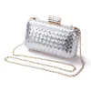 Seaux Golden Evening Clutch Sac Sacs pour femmes pour les sacs à main de la fête de mariage Embrayages de chaîne de métaux de mariée sacs à main Small MN1398