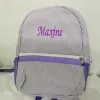 Rucksäcke bestickter Name Vorschul Rucksack Seersucker Rucksack mit Kindername Monogrammed Baby Book Bag Custom Seersucker Rucksack