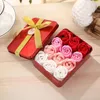 Dekorative Blumen 12pcs Seife Rose Blumenkopf Geschenkbox Künstliche romantische Geschenke für Weihnachten Valentinstag Hochzeits Geburtstag