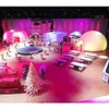wholesale Roofless 8x 6m Inflatable Curved Wall White Air Boxer Cube Tent Exhibition Showroom With Led Lights For Company Party Events