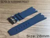 Apple Band Watch Straps Aksesuarları Kraliyet Kauçuk Kayış Pam Bantlar için 28mm 22mm Watchband2757383