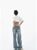 Jeans da donna Donne donne vintage strappata Design Design dei pantaloni da jeans 2024 E-girls di High Street Street Street Street Pantaloni chic chic chic