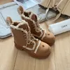 Designer Boots Trendy Women Booties Knöchelstiefel Luxus Soles Damen Party Fersengröße 35-40 Wanderwüste SMFK GAI